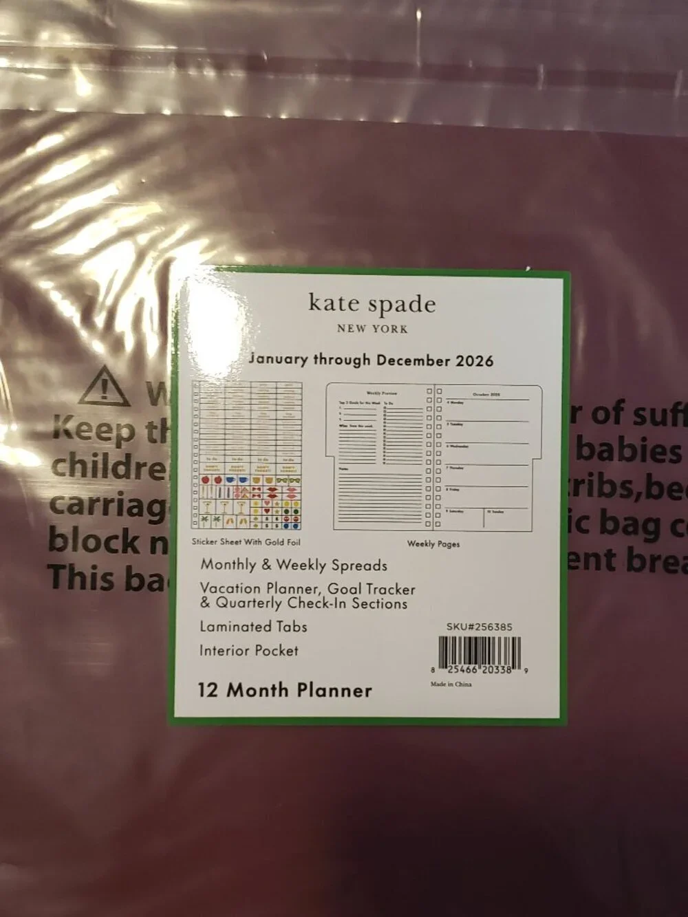 NWT- kate spade 2026 Planner- Encyclopedia of Style